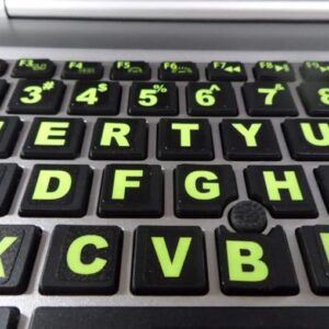 Layout stickers for laptop keyboards